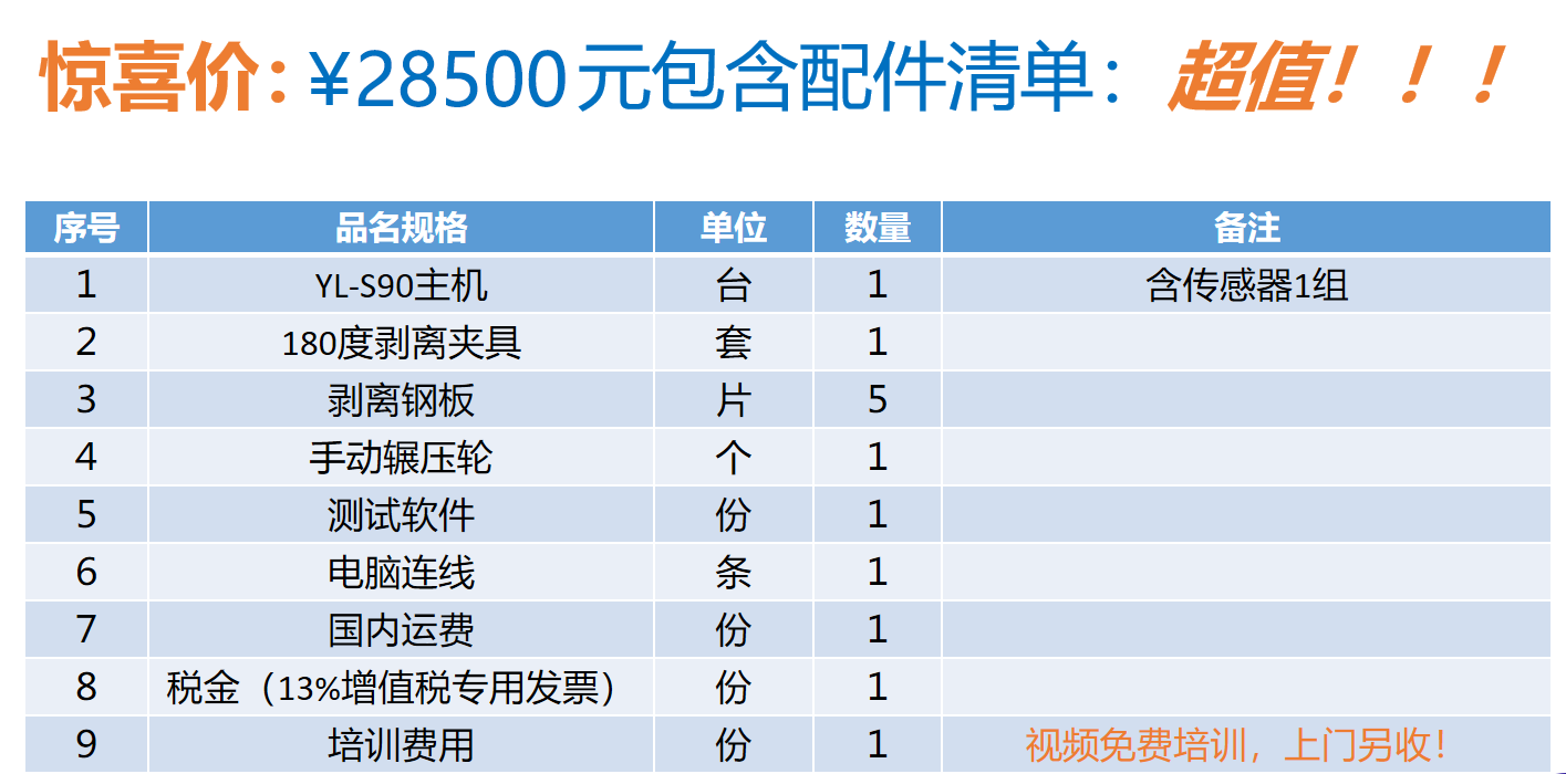 超性價比剝離強度試驗機僅需¥28500元!!!
